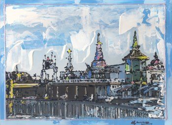 Marco Mark Limited Edition Mixed Media: "Untitled"