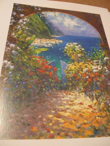 Marco Mavrovich Artist signed Print: "Harbor View" Marco Mavrovich Artist signed Print: "Harbor View"