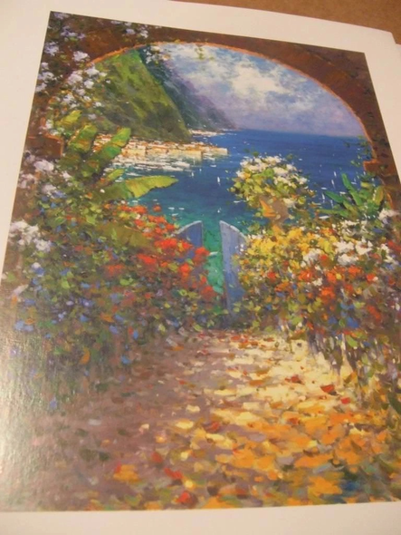 Marco Mavrovich Artist signed Print: "Harbor View"