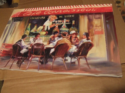Maria Zielinska Gallery Wrap Canvas: "Cafe Connoisseur"