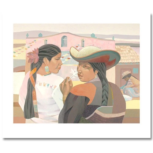 Mario Cespedes Limited Edition Serigraph Print: "Fiesta Del Sol"