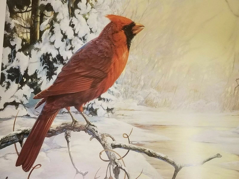 Mario Fernandez Signed and Numbered Limited Edition Lithograph: "Winter Song"