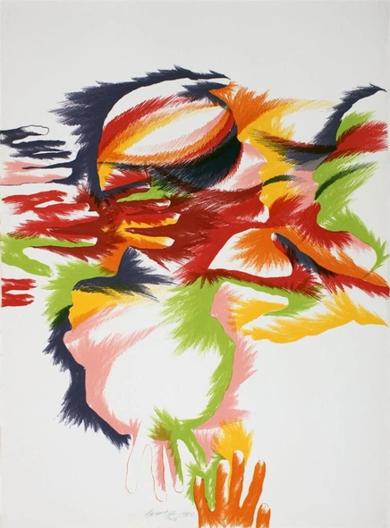 Marisol Escobar Signed Limited Edition Lithograph Print on Paper: "Budding"