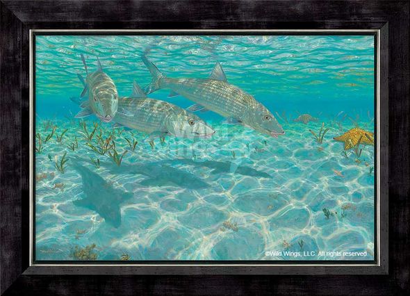 Mark A Susinno Framed Limited Edition Canvas: "Ghosts-Bonefish"