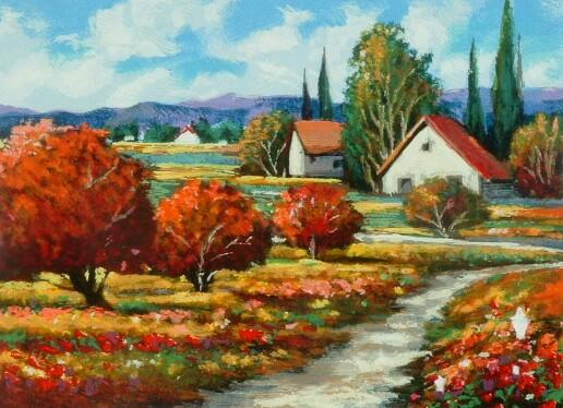 Mark Braver Hand Signed and Numbered Limited Edition Serigraph on Paper: " My Journey Home "