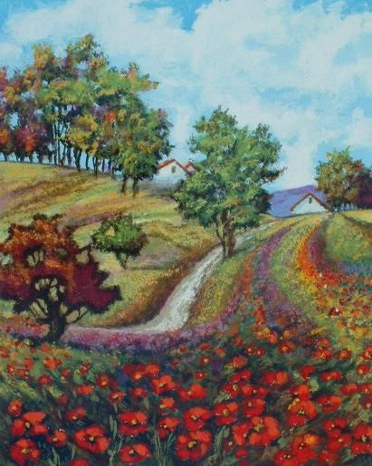 Mark Braver Hand Signed and Numbered Limited Edition Serigraph on Paper: " Spring Blossom "