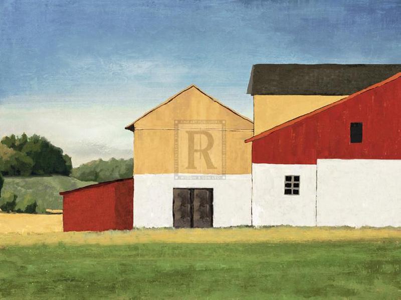 Mark Chandon 40 x 30 in. Open Giclee Canvas:"Building Block - Store"
