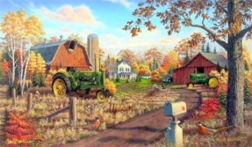 Mark Daehlin Open Edition Limited Edition Lithograph: "Autumn Gold"