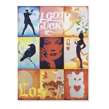 Mark Hobley Limited Edition Ready to Hang Giclee on Brushed Aluminum: "Queen of Hearts"