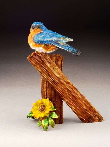 Mark Hopkins Limited Edition Bronze Sculpture: "Baby Blue"