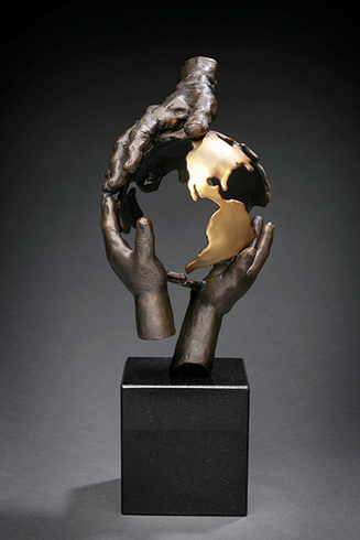 Mark Hopkins Limited Edition Bronze Sculpture: "Chit Chat" Mark Hopkins Limited Edition Bronze Sculpture: "Chit Chat"