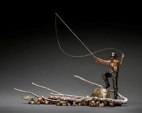 Mark Hopkins Limited Edition Bronze Sculpture:"Well-Cast Play" Mark Hopkins Limited Edition Bronze Sculpture:"Well-Cast Play"