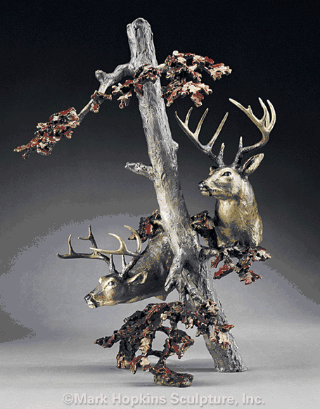 Mark Hopkins Limited Edition Bronze Sculpture: "Down Wind"