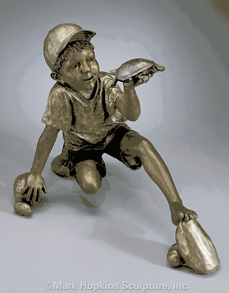Mark Hopkins Limited Edition Bronze Sculpture: "Face to Face"