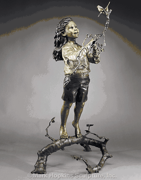 Mark Hopkins Limited Edition Bronze Sculpture: "Friends in High Places"