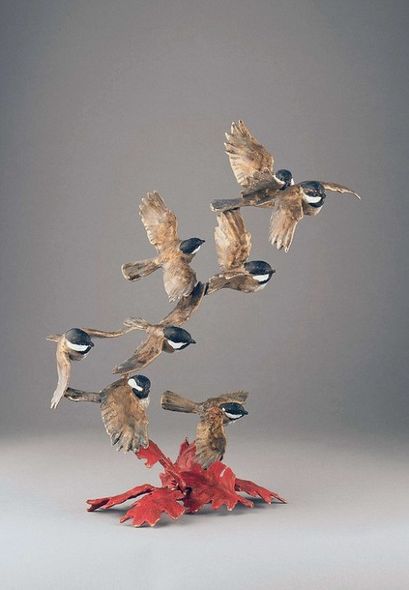 Mark Hopkins Limited Edition Bronze Sculpture:"In a Flury"