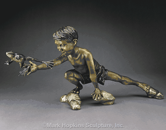 Mark Hopkins Limited Edition Bronze Sculpture: "Mud Buddies" (large)