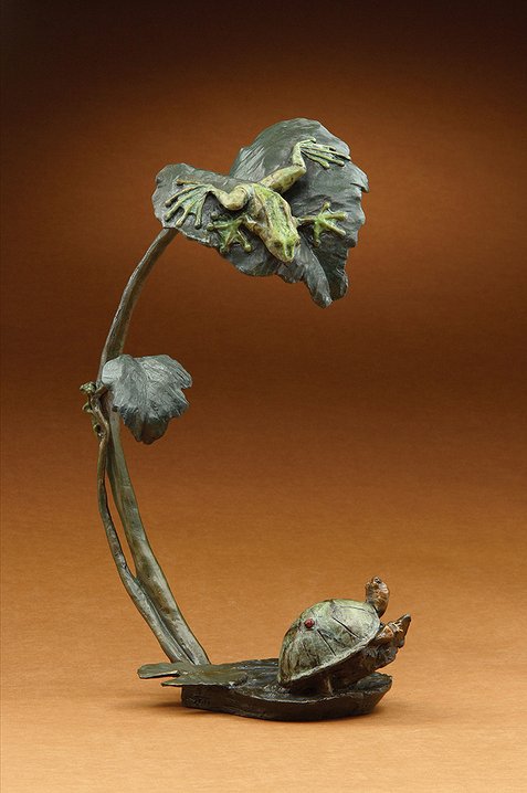 Mark Hopkins Studio Limited Edition Bronze Sculpture:"Creature Comforts" by Eli Hopkins