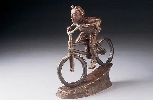 Mark Hopkins Limited Edition Bronze Sculpture: "Race Ya! (Boy)"