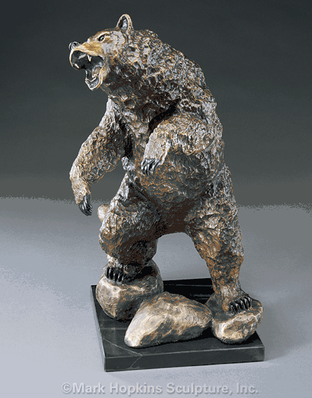 Mark Hopkins Limited Edition Bronze Sculpture: "Standoff" by Eli Hopkins