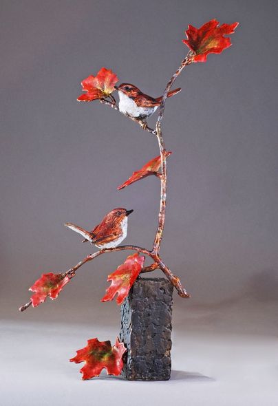 Mark Hopkins Limited Edition Bronze Sculpture:"Tree for Two"
