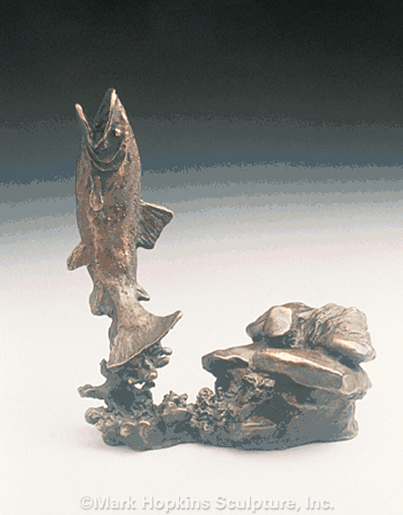 Mark Hopkins Limited Edition Bronze Sculpture: "Trout"