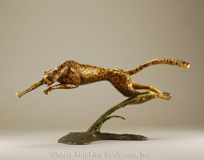 Mark Hopkins Studio Limited Edition Bronze Sculpture:"Cheetah" by Eli Hopkins