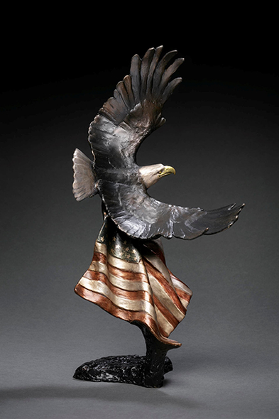 Mark Hopkins Limited Edition Bronze Sculpture: "Abiding Freedom"