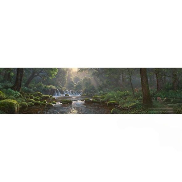 Mark Keathley 12x48 Limited Edition Canvas Giclee:"Summer Serenity"
