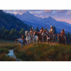 Mark Keathley Artist Hand Signed Limited Edition Embellished Canvas Giclee:"A Grand Life"