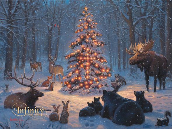 Mark Keathley Hand Signed and Numbered Limited Edition Embellished Canvas Giclee:"Oh, the Wonder"