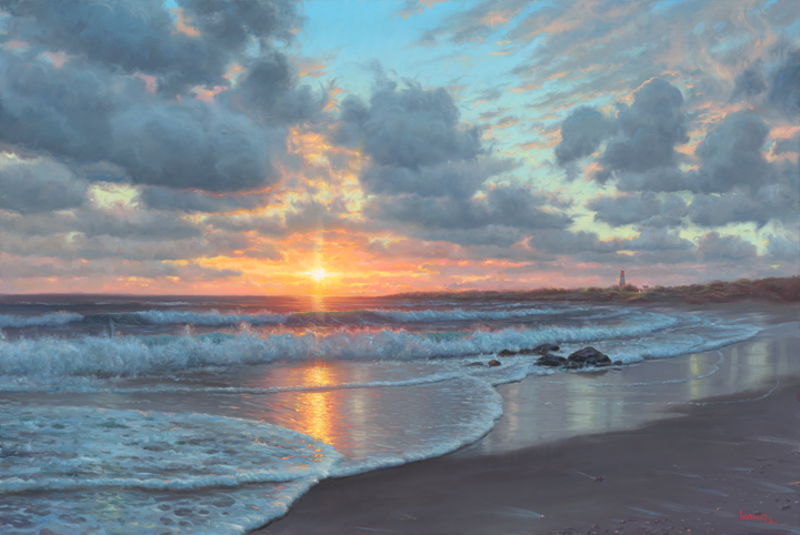 Mark Keathley Hand Signed and Numbered Limited Edition Embellished Canvas Giclee:"His Mercies Are New"