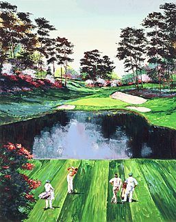 Mark King Handsigned and Numbered Limited Edition Hand-Pulled Serigraph on Paper: "Augusta #16"