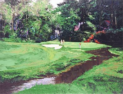Mark King Handsigned and Numbered Limited Edition Hand-Pulled Serigraph on Paper: "Merion #11"