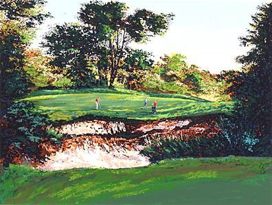Mark King Handsigned and Numbered Limited Edition Hand-Pulled Serigraph on Paper: "Merion #16"