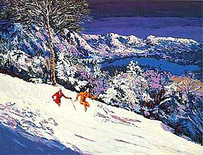 Mark King Handsigned and Numbered Limited Edition Hand-Pulled Serigraph on Paper: "Sierra Glow"