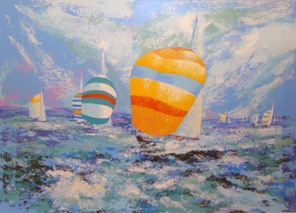 Mark King Signed and Numbered Limited Edition Serigraph Print : "Spinnaker"