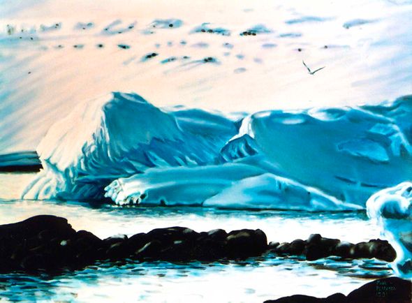 Mark Peterson Open Edition Giclee on Canvas:"Antarctica"