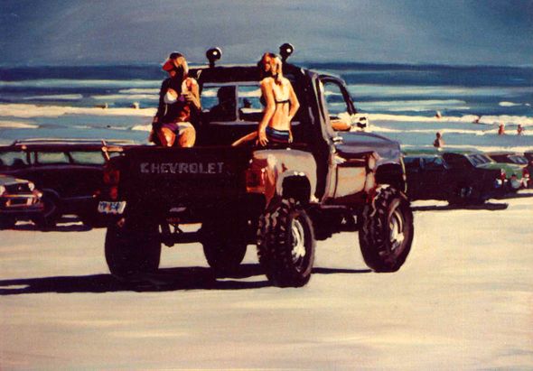 Mark Peterson Open Edition Giclee on Canvas:"Daytona 1983"
