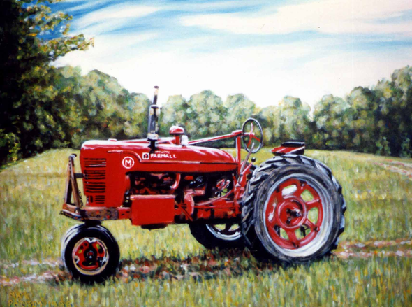 Mark Peterson Open Edition Giclee on Canvas:"Farm all"
