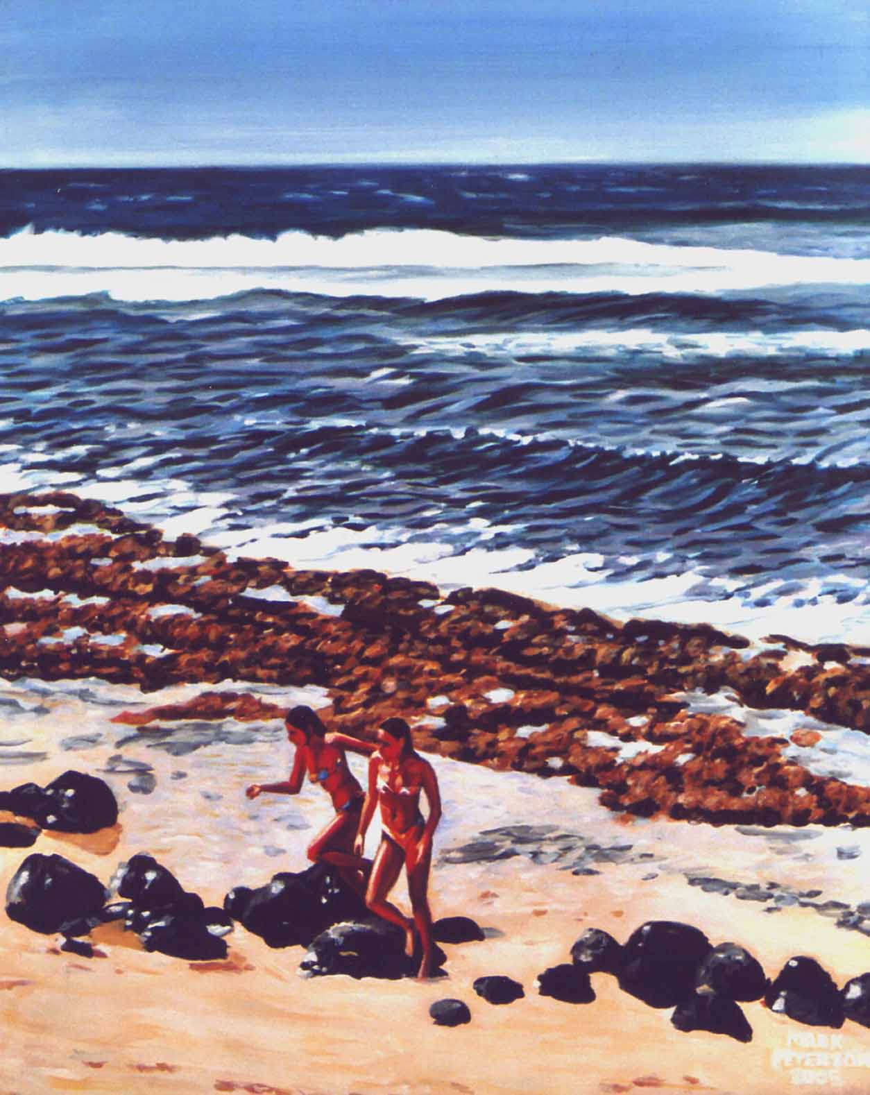 Mark Peterson Open Edition Giclee on Canvas:"Maui (current)"
