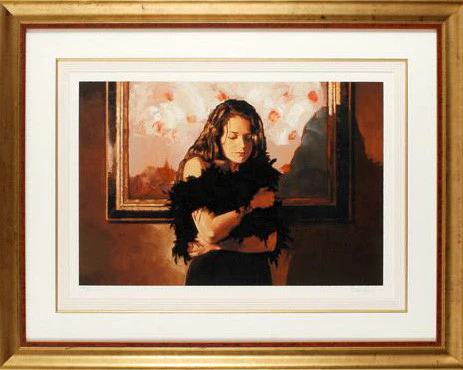 Mark Spain Limited Edition Artist Proof Serigraph on Paper: "The Black Dress"