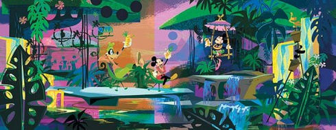 Mark Swanson Signed and Numbered Giclée on Canvas : "Mickey's Favorite Girl" Mark Swanson Signed and Numbered Giclée on Canvas : "Mickey's Favorite Girl"