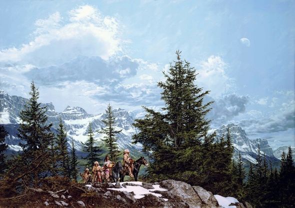 Paul Calle Limited Edition Canvas Giclee:"Down From The High Country" (Coming Soon)