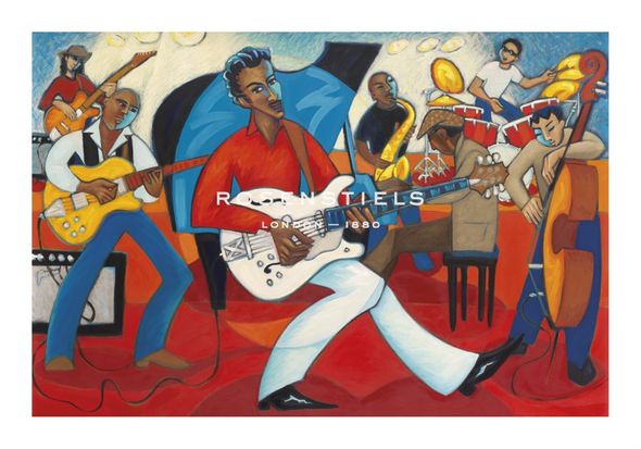 Marsha Hammel Hand Numbered Limited Edition Print on Paper :"Johnnie B Goode"