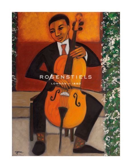 Marsha Hammel Hand Numbered Limited Edition Print on Paper :"Sheku Kanneh-Mason (Royal Wedding of the Duke and Duchess of Sussex)"
