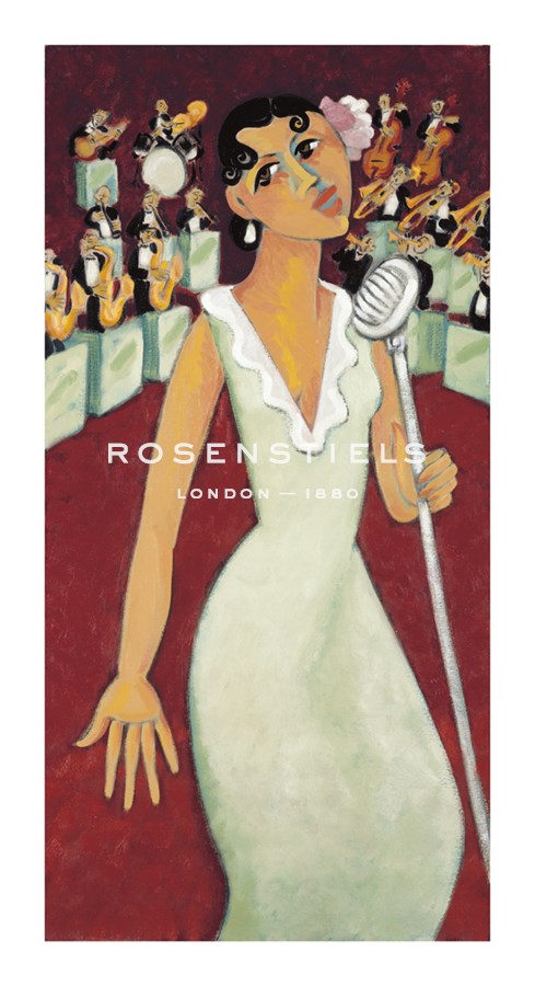 Marsha Hammel Hand Numbered Limited Edition Print on Paper :"Singer With Band"