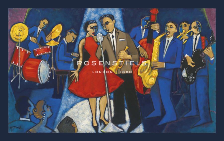 Marsha Hammel Hand Numbered Limited Edition Print on Paper :"That Old Black Magic - Louis Prima and Keeley Smith c.1959"