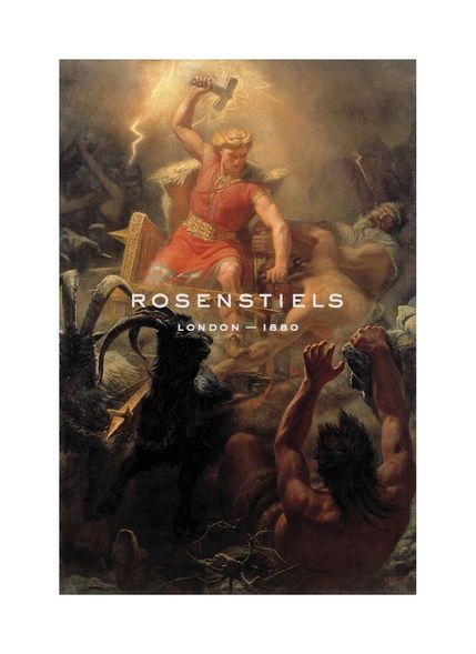 Marten Winge Hand Numbered Limited Edition Print on Paper :"Tor's Fight with the Giants"