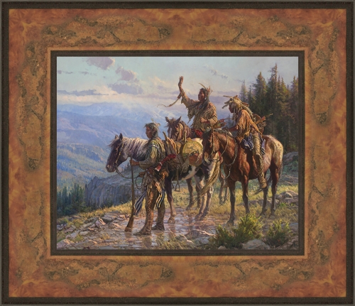 Martin Grelle 18 x 21 Canvas Giclee Art:"Reverence"